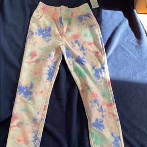 Kids tie dye sweat pants